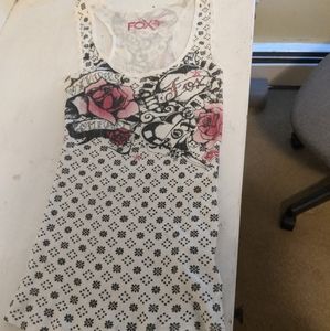 FOX rose tank top